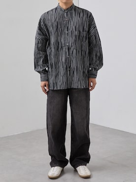 「SLICK（スリック）のアイテム（パンツ）」を使った、slickwearさん（メンズ・172cm）の春コーディネート