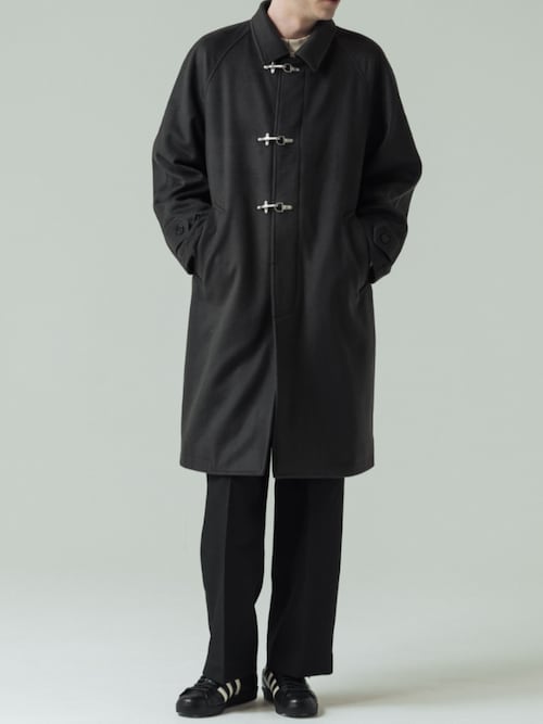 セール】【ZOZO限定】 SLICK/スリック Wool Mossa Fireman Balmacaan