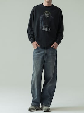 「SLICK（スリック）のアイテム（パンツ）」を使った、slickwearさん（メンズ・186cm）の春コーディネート