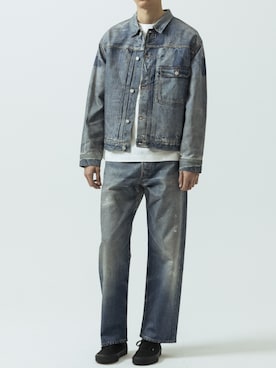 「SLICK（スリック）のアイテム（パンツ）」を使った、slickwearさん（メンズ・185cm）の春コーディネート