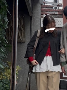 「アイテム（ワンピース）」を使った、なちゃんさん（レディース・149cm）の秋コーディネート