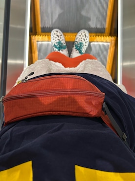 「アイテム（バッグ、オレンジ系）」を使った、®️さん（レディース・152cm）の秋コーディネート