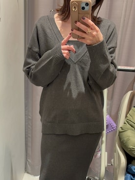 「coca（coca）（コカ）のアイテム（ワンピース/ドレス）」を使った、ゆきさん（レディース・149cm）の冬コーディネート