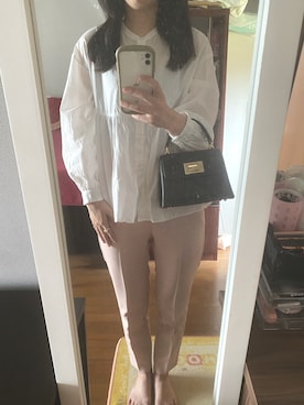 「FURLA（フルラ）のアイテム（ハンドバッグ）」を使った、yukapiiiさん（レディース・160cm）の夏コーディネート