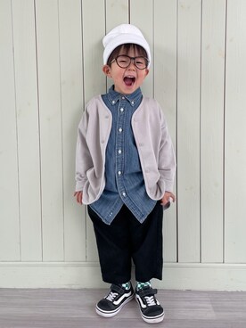 「FITH（フィス）のアイテム（パンツ）」を使った、Nana…Haku…‪‪さん（キッズ・120cm）の春コーディネート
