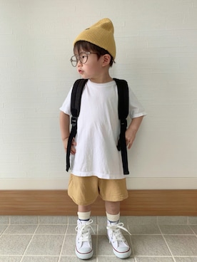 「アイテム（ラッピングキット、ホワイト系）」を使った、Nana…Haku…‪‪さん（キッズ・90cm）の夏コーディネート