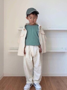 「Mint隊」｜Nana…Haku…‪‪さん（キッズ・110cm）の春コーディネート