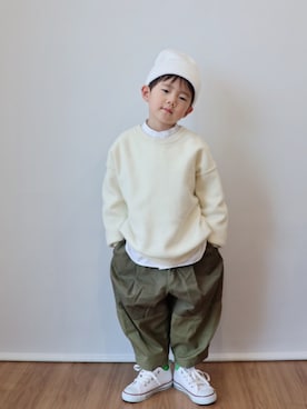 「WEGO（ウィゴー）のアイテム（帽子）」を使った、Nana…Haku…‪‪さん（キッズ・100cm）の冬コーディネート
