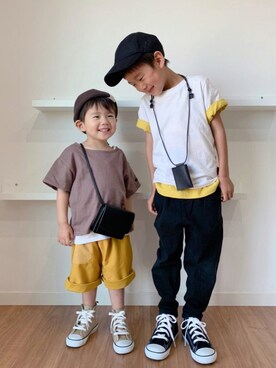 「アイテム（ラッピングキット、ホワイト系）」を使った、Nana…Haku…‪‪さん（キッズ・90cm）の夏コーディネート
