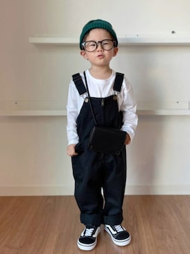 「B:MING by BEAMS（ビーミングバイビームス）のB:MING by BEAMS / リブ ワッチキャップ（ニットキャップ/ビーニー）」を使った、Nana…Haku…‪‪さん（キッズ・90cm）の秋コーディネート