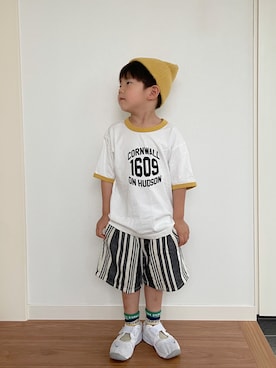 「Smoothy（スムージー）のアイテム（パンツ）」を使った、Nana…Haku…‪‪さん（キッズ・100cm）の夏コーディネート