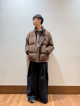 「アイテム（ダウンジャケット/コート）」を使った、nickさん（メンズ・175cm・30代）の秋コーディネート