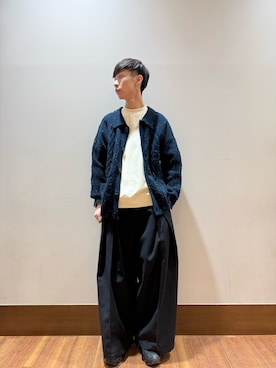 「アイテム（カーディガン/ボレロ）」を使った、nickさん（メンズ・175cm・30代）の冬コーディネート