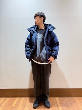 「アイテム（スウェット）」を使った、nickさん（メンズ・175cm・20代）の秋コーディネート