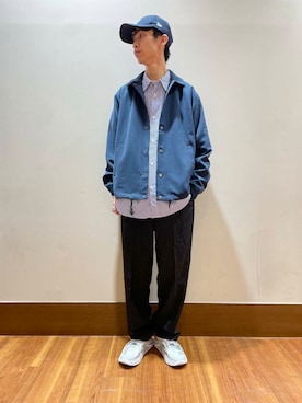 「スラックス」｜「アイテム（その他アウター）」を使った、nickさん（メンズ・175cm）の秋コーディネート