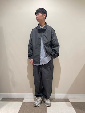 「撥水」｜「アイテム（ブルゾン）」を使った、nickさん（メンズ・175cm）の秋コーディネート