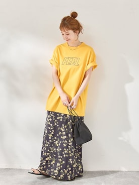 「B.C STOCK（ベーセーストック）のアイテム」を使った、Kanakoさん（レディース・163cm）の夏コーディネート