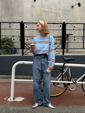 「デイリーカジュアル」｜「アイテム（スリッポン）」を使った、Kanakoさん（レディース・163cm）の秋コーディネート