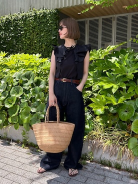 「B.C STOCK（ベーセーストック）のアイテム」を使った、Kanakoさん（レディース・163cm）の春コーディネート