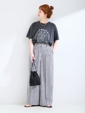 「GOOD ROCK SPEED（グッドロックスピード）のアイテム」を使った、Kanakoさん（レディース・163cm）の夏コーディネート
