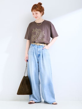 「GOOD ROCK SPEED（グッドロックスピード）のアイテム」を使った、Kanakoさん（レディース・163cm）の春コーディネート