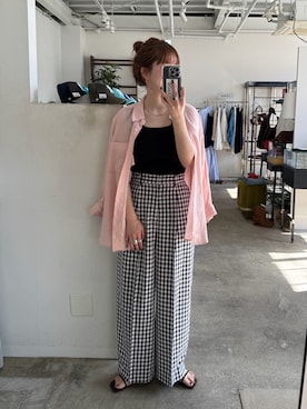 「B.C STOCK（ベーセーストック）のアイテム（トップス）」を使った、Kanakoさん（レディース・163cm）の春コーディネート