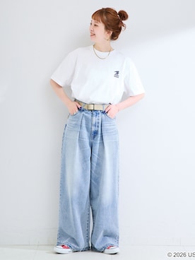 「GOOD ROCK SPEED（グッドロックスピード）のアイテム」を使った、Kanakoさん（レディース・163cm）の春コーディネート