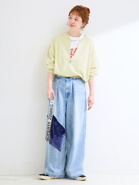 「B.C STOCK（ベーセーストック）のアイテム」を使った、Kanakoさん（レディース・163cm）の夏コーディネート