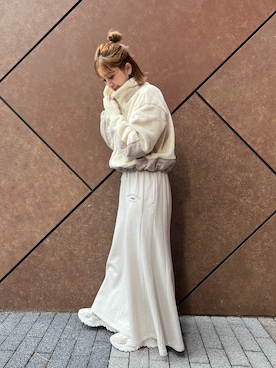 「B.C STOCK（ベーセーストック）のアイテム（ブルゾン）」を使った、Kanakoさん（レディース・163cm）の秋コーディネート