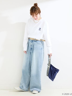「GOOD ROCK SPEED（グッドロックスピード）のアイテム」を使った、Kanakoさん（レディース・163cm）の春コーディネート