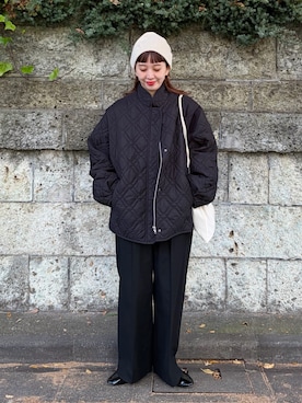 「アイテム（その他小物）」を使った、Kanakoさん（レディース・163cm）の冬コーディネート