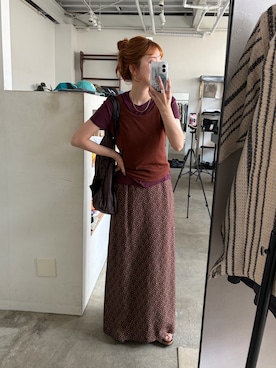 「B.C STOCK（ベーセーストック）のアイテム」を使った、Kanakoさん（レディース・163cm）の夏コーディネート