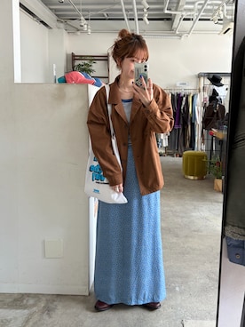 「B.C STOCK（ベーセーストック）のアイテム」を使った、Kanakoさん（レディース・163cm）の春コーディネート