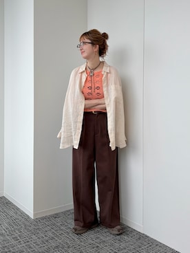 「B.C STOCK（ベーセーストック）のアイテム」を使った、Kanakoさん（レディース・163cm）の夏コーディネート