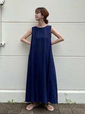 「Simplicite（サンプリシテ）のアイテム（ワンピース/ドレス）」を使った、Kanakoさん（レディース・163cm）の夏コーディネート