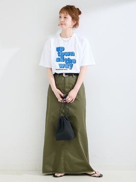 「GOOD ROCK SPEED（グッドロックスピード）のアイテム」を使った、Kanakoさん（レディース・163cm）の夏コーディネート