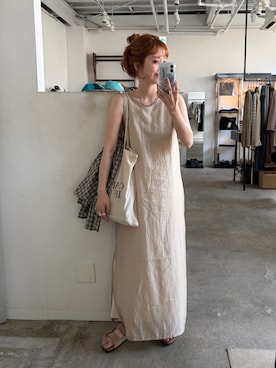「B.C STOCK（ベーセーストック）のアイテム」を使った、Kanakoさん（レディース・163cm）の夏コーディネート
