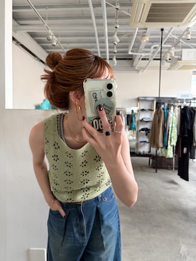 「B.C STOCK（ベーセーストック）のアイテム」を使った、Kanakoさん（レディース・163cm）の夏コーディネート