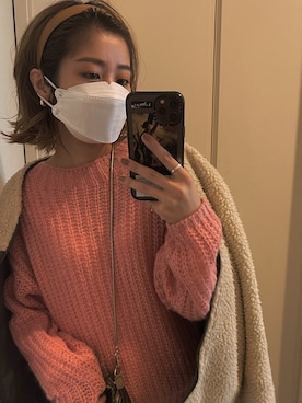 「カラフルニット」｜岩田麻央さん（レディース・164cm）の秋コーディネート
