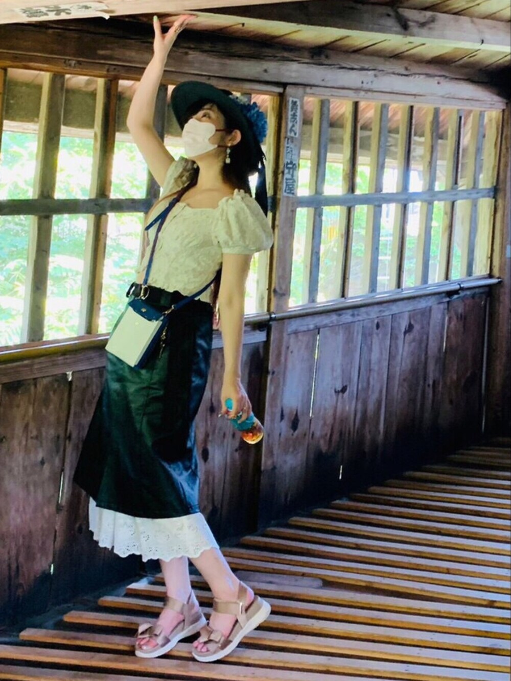 ファッション通販 安い lilLilly（リルリリー）の「ギンガムレースブラウス（シャツ トップス