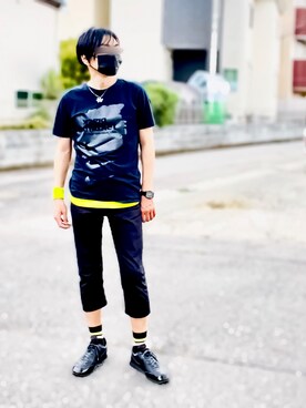 Nike ナイキ のバングル リストバンド イエロー系 を使った人気ファッションコーディネート Wear