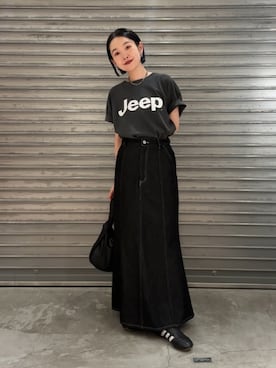 「アイテム（Tシャツ/カットソー）」を使った、tani_lemageさん（レディース・160cm・30代）の夏コーディネート