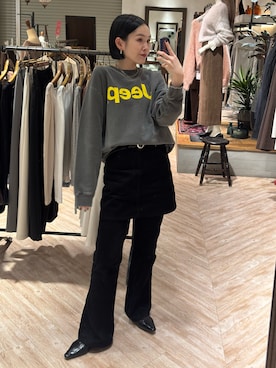「アイテム（スウェット）」を使った、otaniさん（レディース・160cm）の秋コーディネート