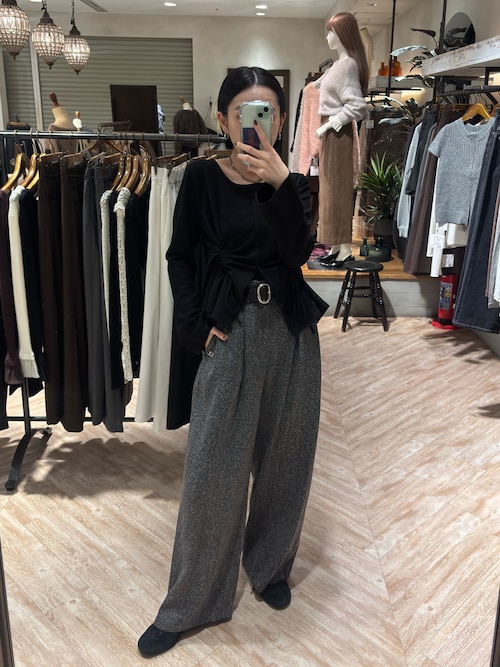 即購入OK カプリシュレマージュ　ドロストリブTシャツ 即購入OK カプリシュレマージュ ドロストリブTシャツ CAPRICIEUX