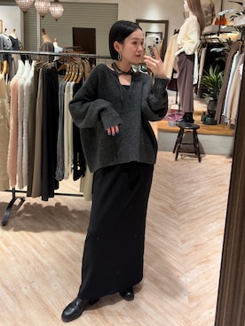 「アイテム（スカート）」を使った、otaniさん（レディース・160cm・30代）の秋コーディネート