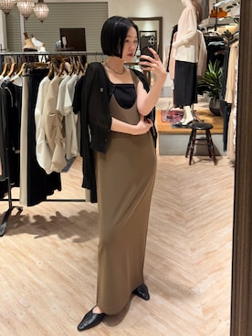 「CAPRICIEUX LE'MAGE（カプリシューレマージュ）のアイテム（ワンピース）」を使った、otaniさん（レディース・160cm）の春コーディネート