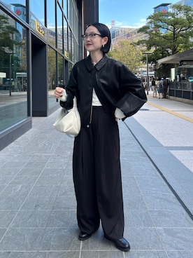 「アイテム（ブルゾン）」を使った、otaniさん（レディース・160cm・30代）の秋コーディネート