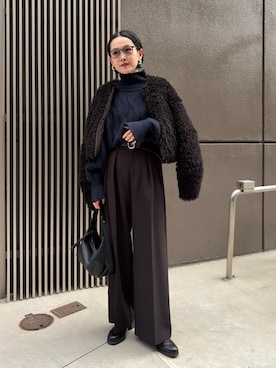 「アイテム（バッグ）」を使った、otaniさん（レディース・160cm・30代）の冬コーディネート