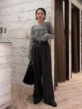 「アイテム（ショルダーバッグ）」を使った、otaniさん（レディース・160cm・30代）の秋コーディネート