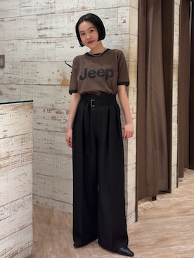 「黒パンツ」｜otaniさん（レディース・160cm）の春コーディネート